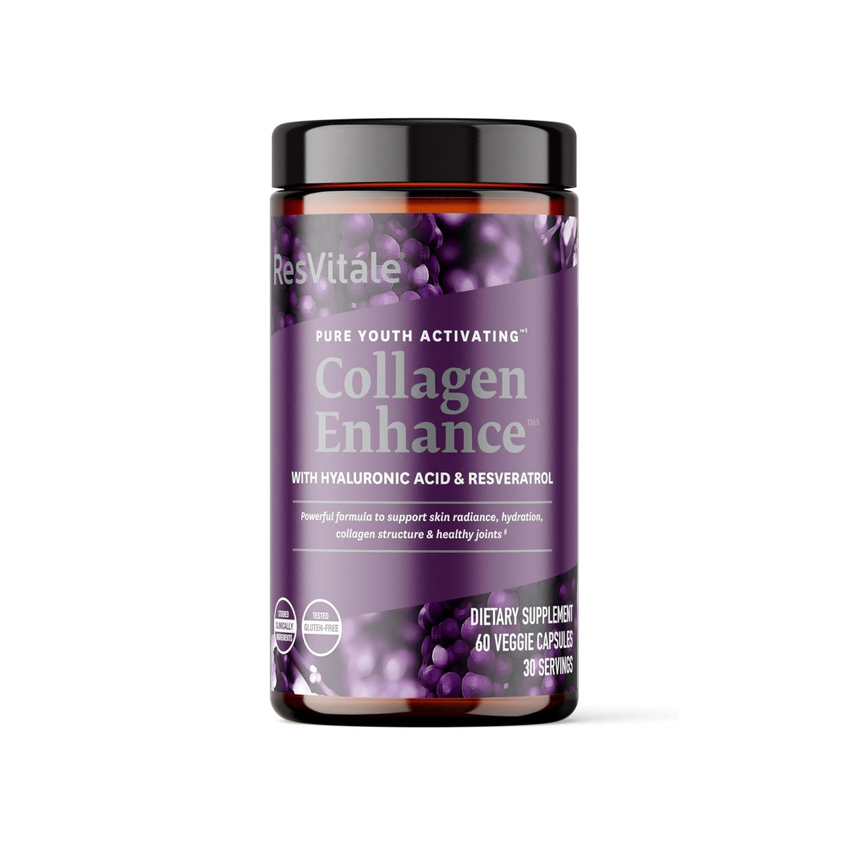 ResVitale Collagène Hydrolysé 60 capsules végétariennes vue de face