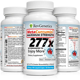 REVGENETICS MetaCurcumin capsules liquides avec étiquette