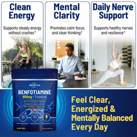 ReviNutra B1 Benfotiamine 600mg gélules avec ingrédients