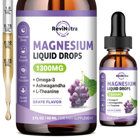 ReviNutra Complexe de Magnésium Liquide 1300mg flacon avant