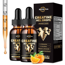 ReviNutra créatine HCL 1500mg gouttes liquides flacon avant