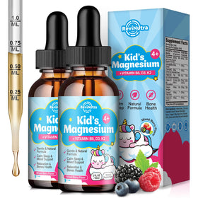 ReviNutra Gouttes de Magnésium Glycinate pour Enfants 305g flacon avant