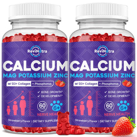 ReviNutra Gummies Calcium 600mg 120 pièces packaging avant