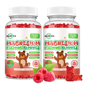ReviNutra Gummies de Magnésium Glycinate pour Enfants, pot de 120 unités