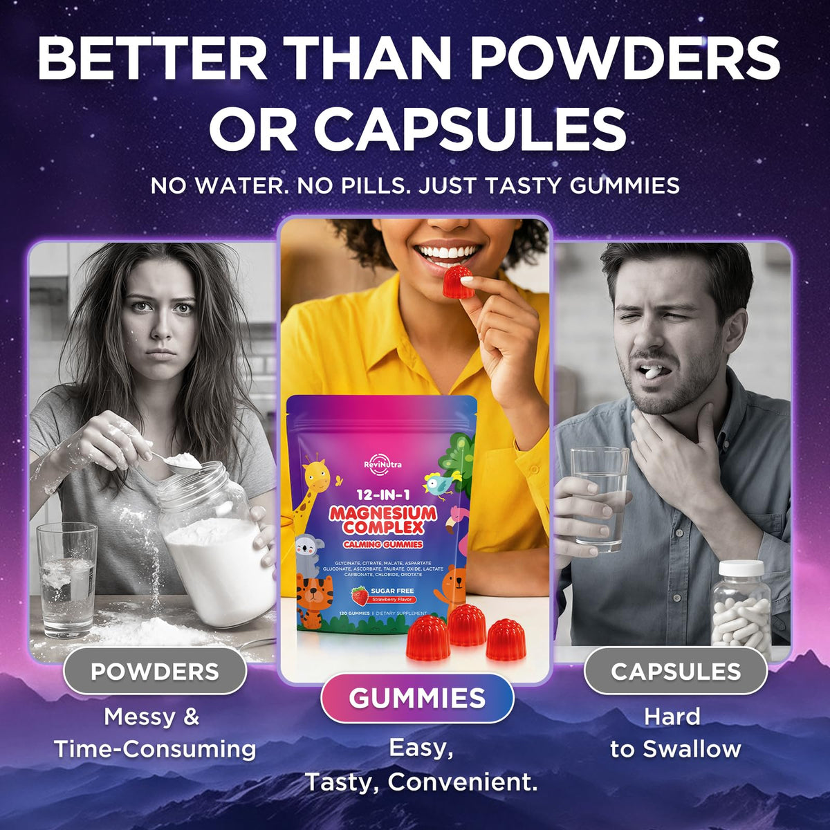 ReviNutra Gummies Magnésium 700mg sur une table