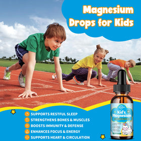 ReviNutra Magnésium Glycinate liquide flacon ouvert avec goutteuse