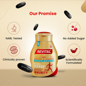 Revital 60 Capsules avec un fond de nature apaisante