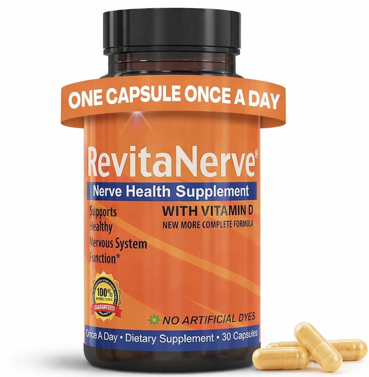 RevitaNerve Complément Alimentaire 7-en-1 Acide Alpha-Lipoïque 300mg vue avant