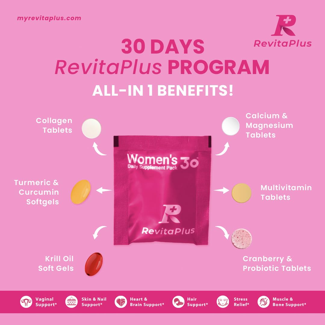 RevitaPlus Multivitamines Femmes avec collagène et huile de krill
