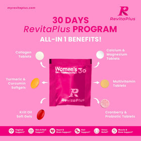 RevitaPlus Multivitamines Femmes avec collagène et huile de krill
