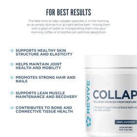 Revive CollaPURE poudre de collagène 499g dans un smoothie