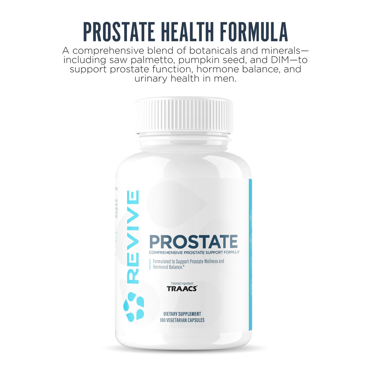 Revive Compléments Alimentaires Prostate - ingrédients clés sur l'étiquette