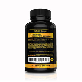 Revive Herbs Curcuma Bio 750 mg avec Bioperine capsule sur fond blanc