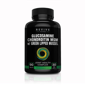 Revive Herbs Glucosamine Chondroitin MSM 159g - vue de face