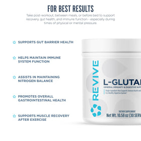 Revive L-Glutamine Poudre 372g en préparation