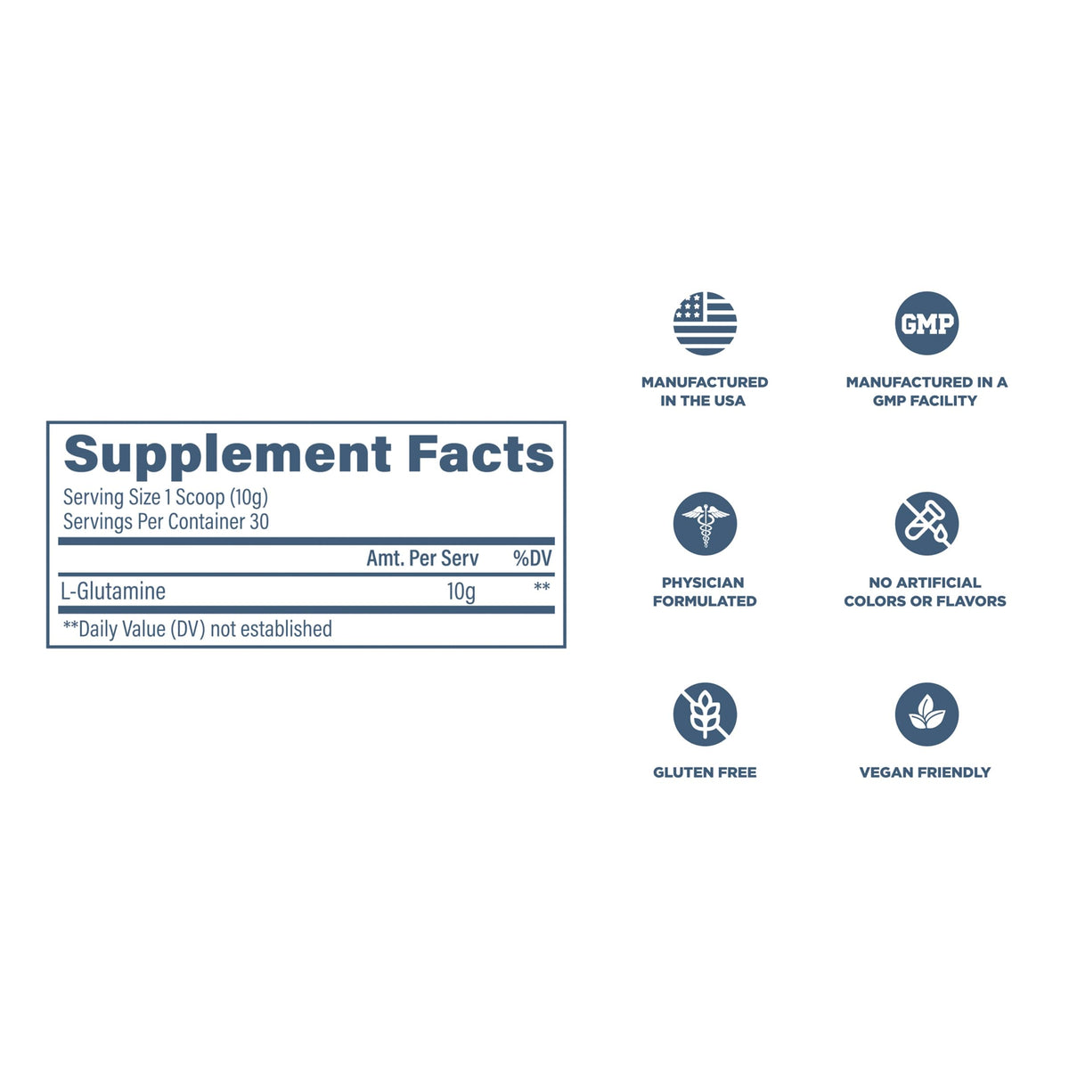 Revive L-Glutamine Poudre 372g sur une table
