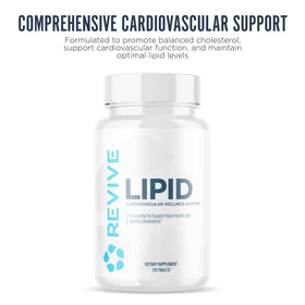 Revive Lipid Support Formule comprimés sur une table