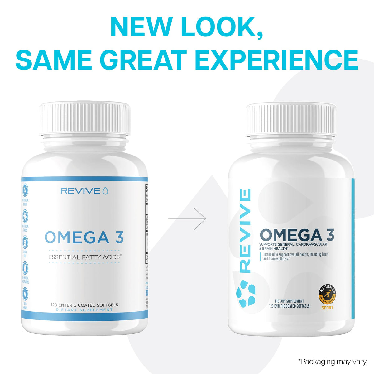 Revive Omega 3 sur une surface en bois