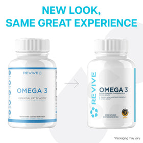 Revive Omega 3 sur une surface en bois