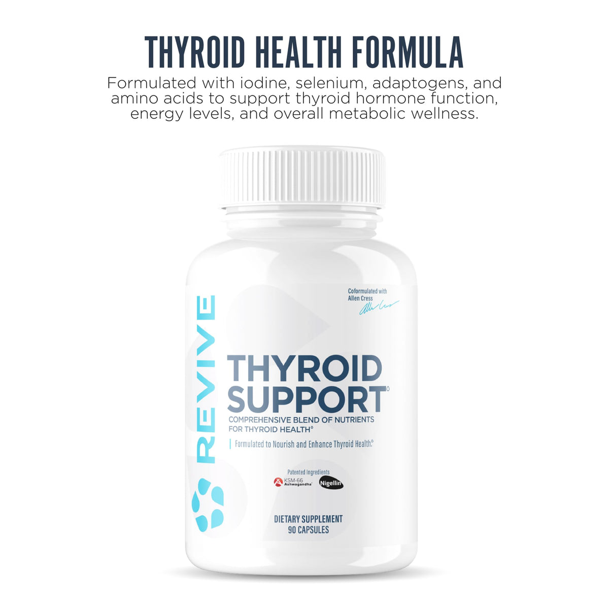 Revive Soutien Thyroïdien 90 capsules vue arrière