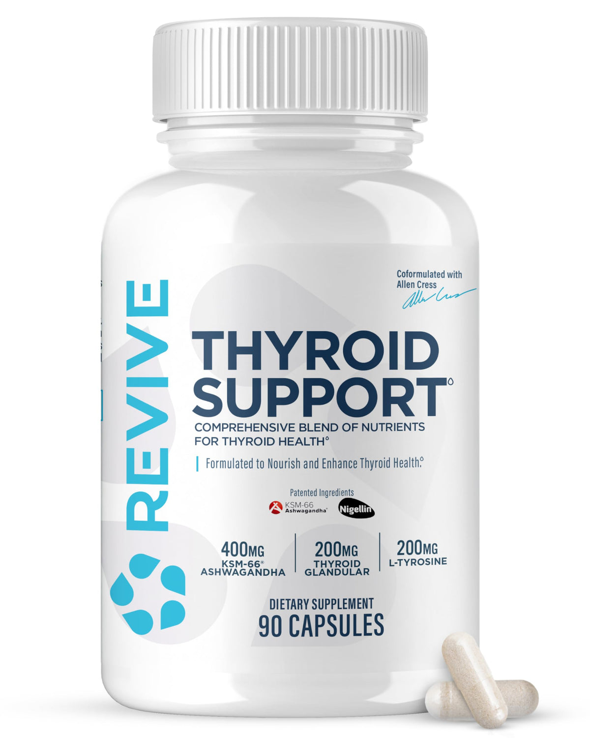 Revive Soutien Thyroïdien 90 capsules vue avant