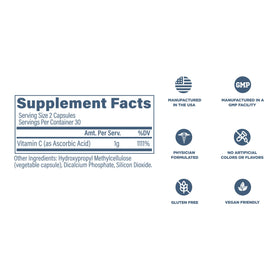 Revive Vitamine C 1000mg avec étiquette claire