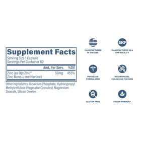 Revive Zinc 50mg avec des ingrédients naturels