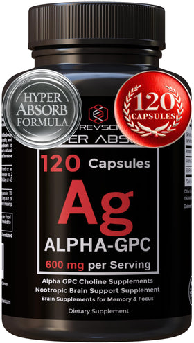 Revolution Science Alpha GPC 600mg 120 capsules vue de face