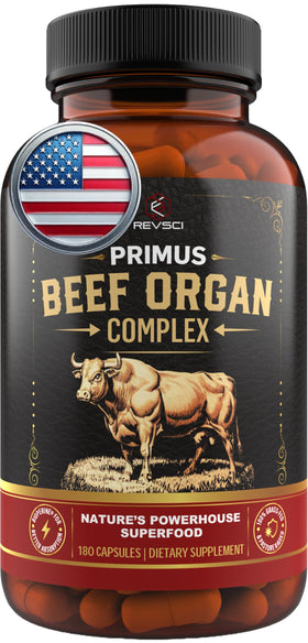 Revolution Science Complément Alimentaire Organique Bovine 180 Capsules - vue avant