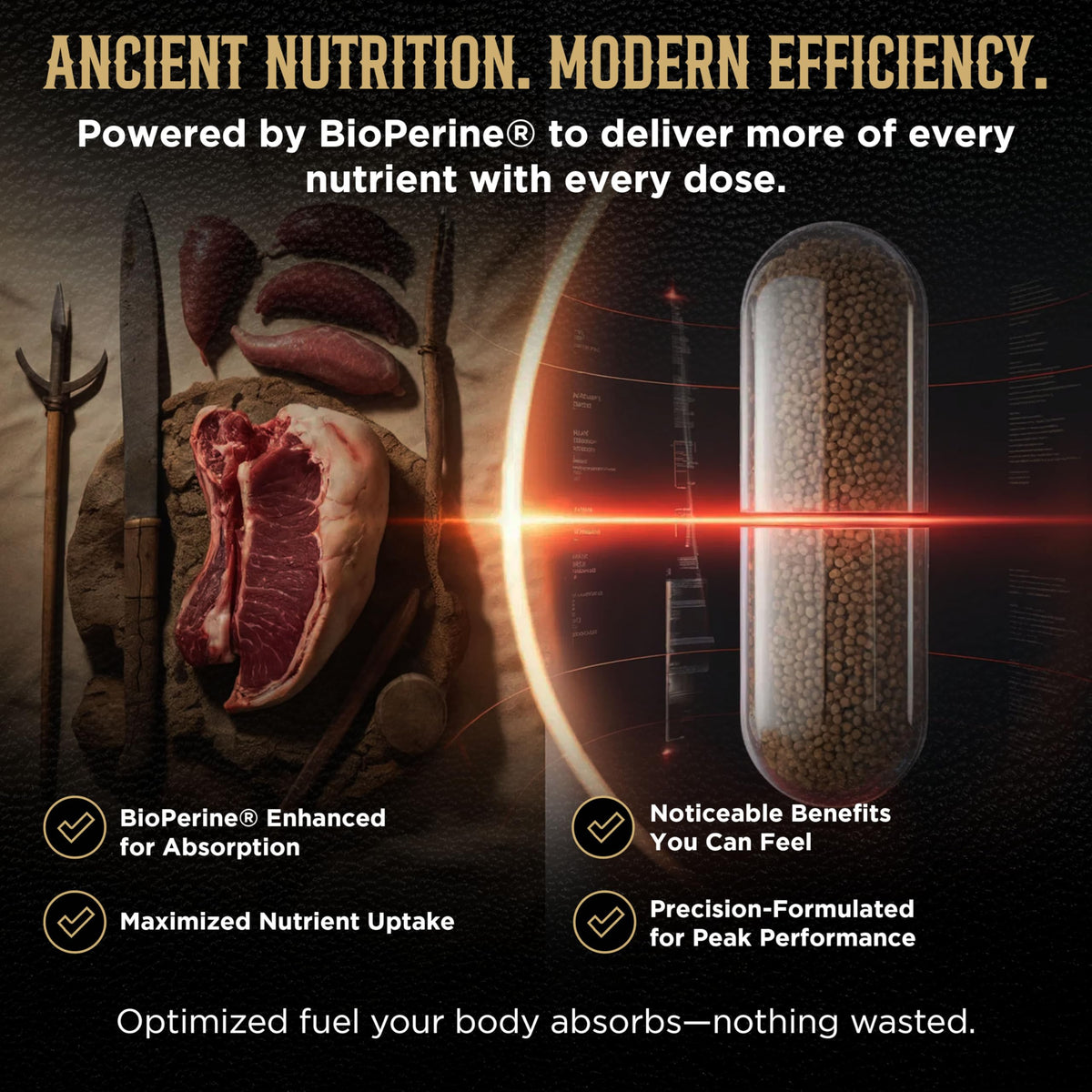 Revolution Science Complément Alimentaire Organique Bovine 180 Capsules - mode d'emploi
