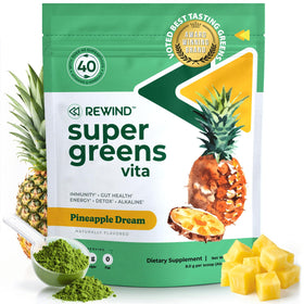 Rewind Poudre de Super Aliments 40+ Saveur Ananas 249g - vue avant