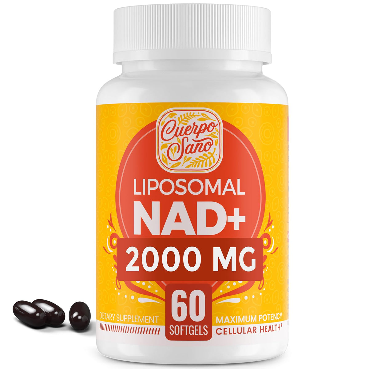 Rhameph Complément Alimentaire NAD+ Liposomal 2000 mg, boîte vue de face