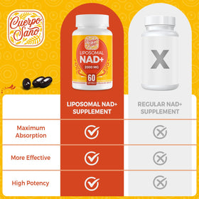 Rhameph Complément Alimentaire NAD+ Liposomal 2000 mg, gélules sur une table