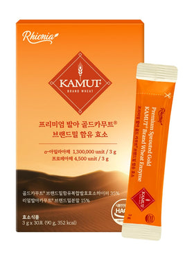 Rhionia poudre d'enzymes de blé KAMUT® germé, paquet de 30 sticks