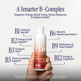 Rho Nutrition B-Complex Méthylé liquide étiquette et dosage
