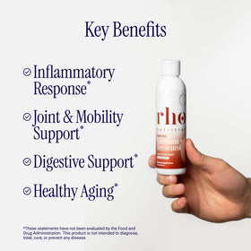 Rho Nutrition Curcuma Liposomal 200mg étiquette détaillée