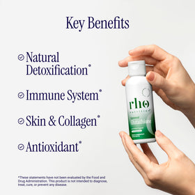 Rho Nutrition Glutathione Liposomal 227g étiquette avec ingrédients