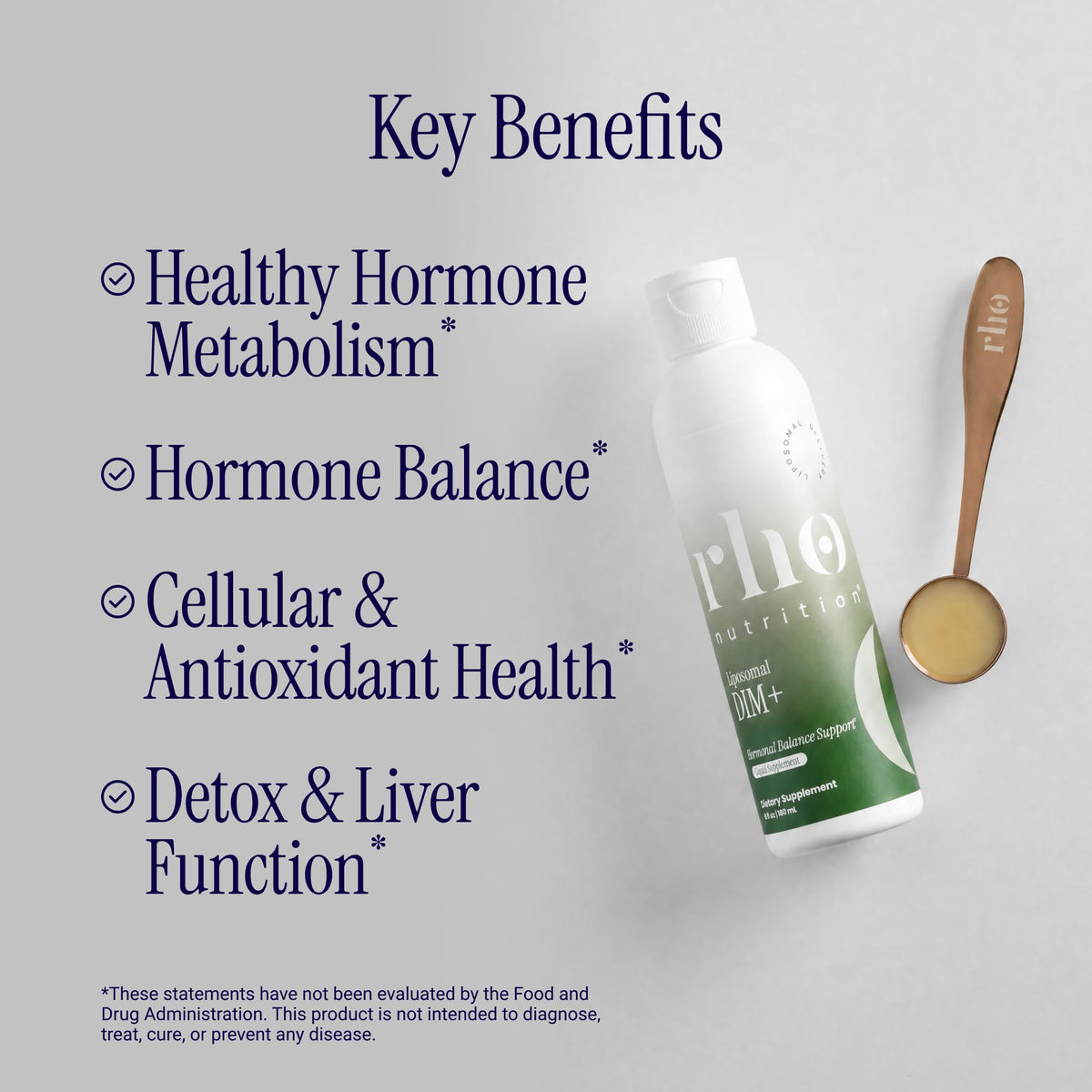 Rho Nutrition Liposomal DIM+ étiquette et dosage