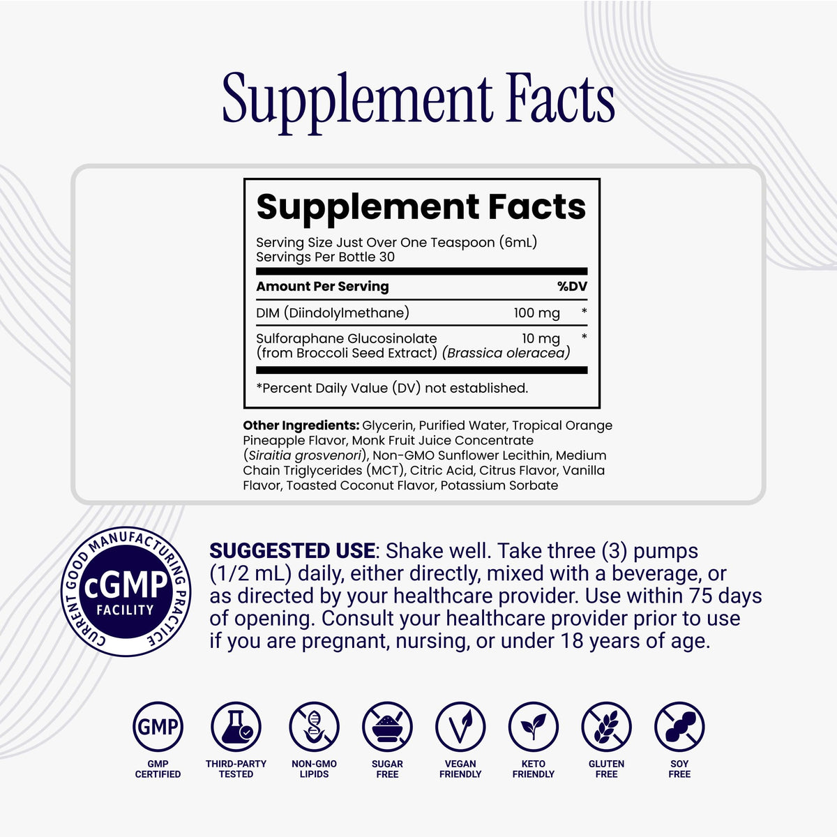 Rho Nutrition Liposomal DIM+ flacon avec bouchon