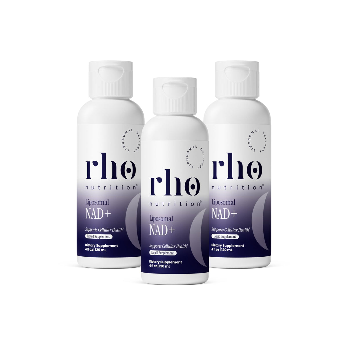 Rho Nutrition Liposomal NAD+ 3 Pack flacons de face