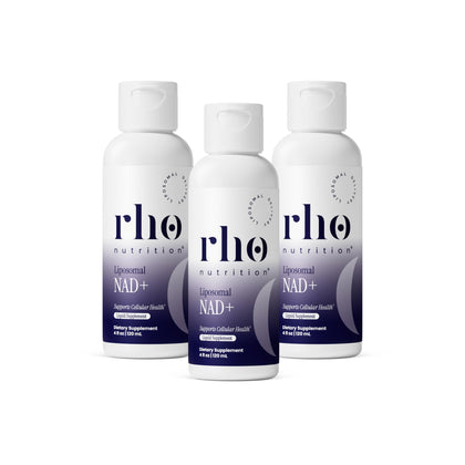 Rho Nutrition Liposomal NAD+ 3 Pack flacons de face