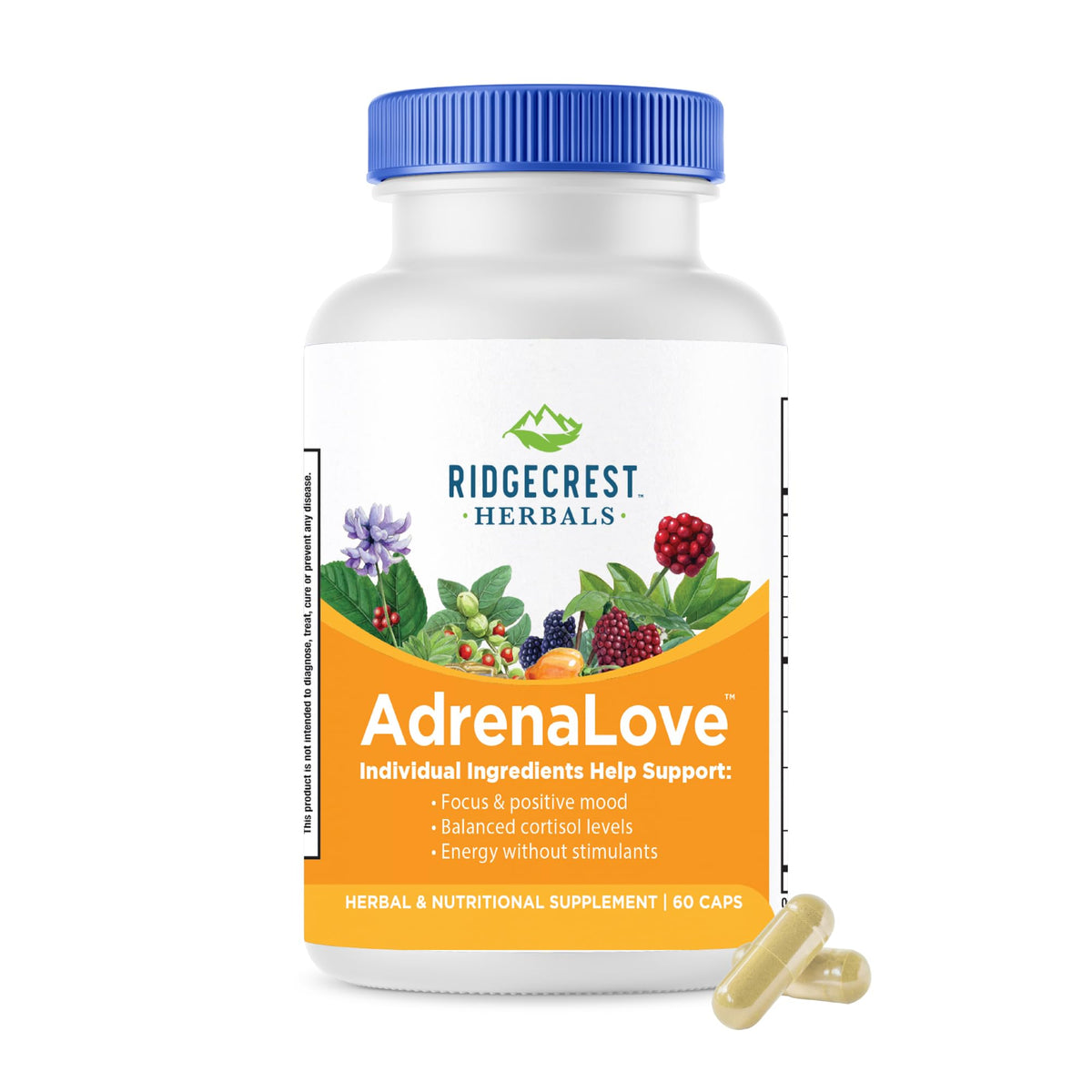 RidgeCrest Herbals AdrenaLove 60 Ct boîte vue de face