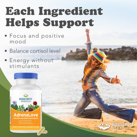 RidgeCrest Herbals AdrenaLove 60 Ct comprimés