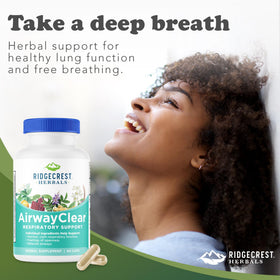 RidgeCrest Herbals AirwayClear 60 capsules en vue rapprochée