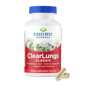 RidgeCrest Herbals ClearLungs Classic 60 Ct boîte vue avant
