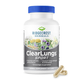 RidgeCrest Herbals ClearLungs Sport 60 Ct avant de la boîte