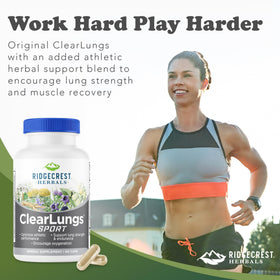 RidgeCrest Herbals ClearLungs Sport 60 Ct en contexte d'utilisation
