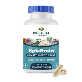RidgeCrest Herbals EpicBrain 60 capsules vue de face