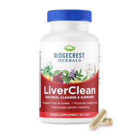RidgeCrest Herbals LiverClean 60 capsules vue de face