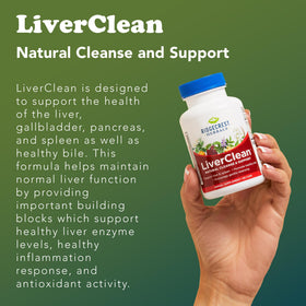 RidgeCrest Herbals LiverClean flacon avec capsules à côté
